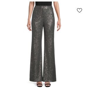 Ungaro Pewter Dark Gray Sandra Sequin Pants NWT